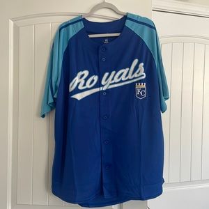 NWT Kansas City Royals Jersey- Blue- Size XL